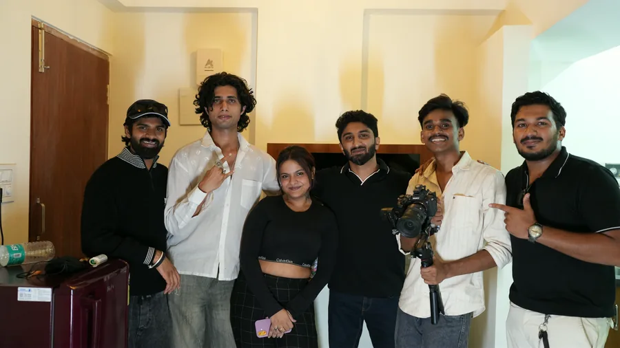 Team after wrapping a shoot